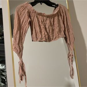 Off the shoulder crop top